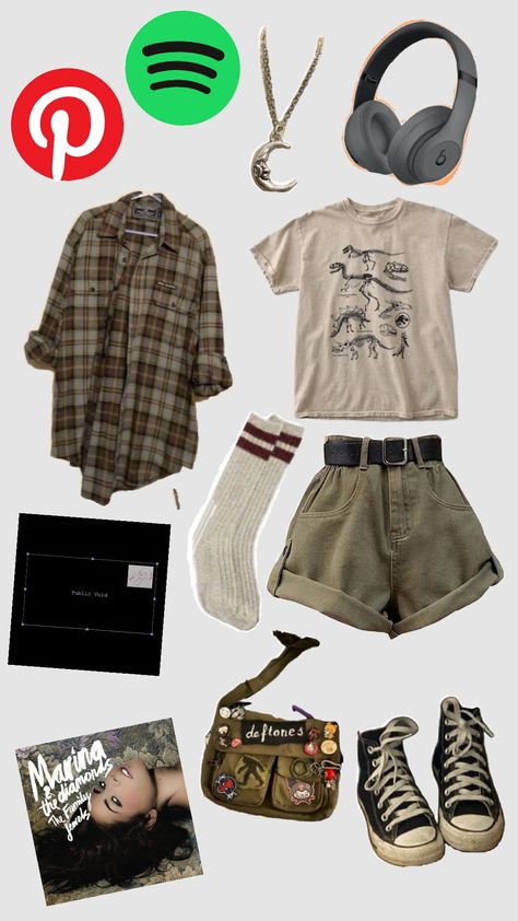 Grunge Hiking Outfit, Fairy Grunge School Outfits, Summer Outfits Fairy Grunge, Grunge Outfit Ideas Summer, First Day Of School Outfit Grunge, Fairy Grudge Aesthetics Outfit, Forest Grunge Outfit, Grunge Fairy Core Outfits, Grunge Summer Fits