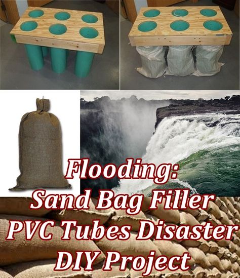 Flooding – Sand Bag Filler PVC Tubes Disaster DIY Project – The Homestead Survival Sand Bags Diy How To Make, Diy Sandbags For Flooding, Flooding Preparedness, Police Tools, Prepping Ideas, Survival Fire, Homestead Ideas, Pvc Tube, Emergency Preparation