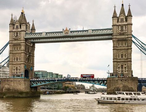 AMG inspired TRAVEL on Instagram: “Iconic sights: “Tower Bridge over the Thames” — A river cruise in #London gave us a beautiful overview of several British icons along the…” British Icons, River Cruise, River Cruises, Tower Bridge, In London, Bridge, Tower, London, Travel