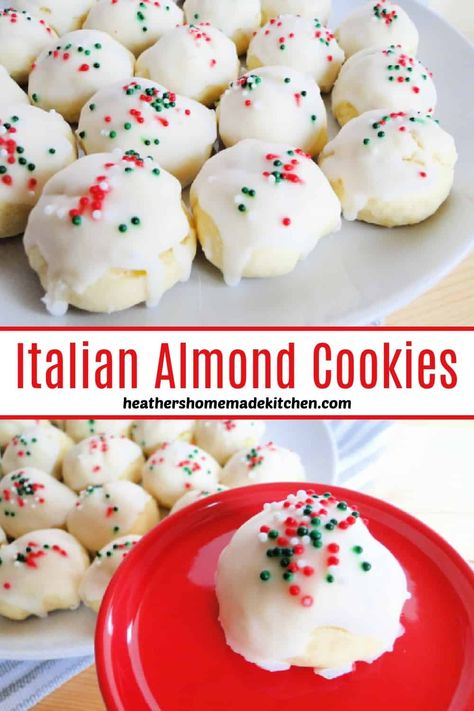 Italian Almond Cookies, Italian Cookie, Almond Cookie, Italian Christmas Cookies, Italian Easter, Italian Cookie Recipes, Wedding Cookie, Food Christmas, Cookie Table