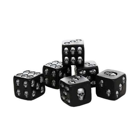 Skull Dice, Skeleton Gifts, Pirate Crafts, Decorative Set, Game Black, Skull Face, Black Skull, Dice Bag, Unique Collectibles