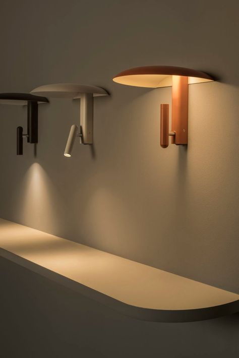 Unique Wall Lights, Yabu Pushelberg, Entrance Ideas, Apartment Projects, Steel Lighting, Lighting Concepts, Bedside Lighting, Light Beam, Task Lighting