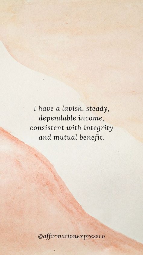 Neville Goddard Affirmation - I have a lavish, steady, dependable income, consistent with integrity and mutual benefit. Wall Quotes, Motivational Posters, Quote Symbol, Miracle Morning, Inspirational Wall Decor, Positive Art, Neville Goddard, Simple Quotes, Affirmation Cards