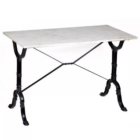 Draven Marble Top Bar Table White/Black - Carolina Chair & Table : Target Table Haute Bar, Marble Bar Top, High Bar Table, Mesa Oval, White Marble Table Top, Marble Top Console Table, Metal Base Dining Table, Iron Console Table, White Marble Table