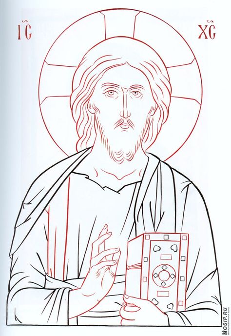 Christ, drawing from Versta. Jesus Drawings, Paint Icon, Orthodox Christian Icons, Russian Icons, Art Sacre, Byzantine Art, Byzantine Icons, Religious Icons, Catholic Art