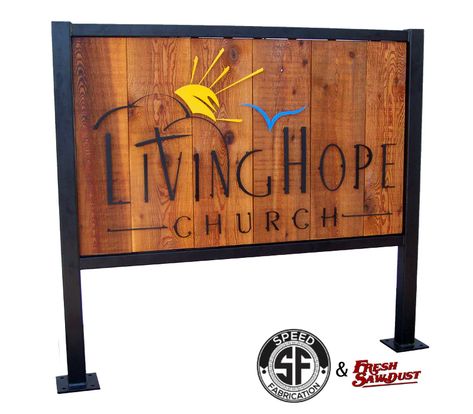 Outdoor Business Signs, Business Entrance, Daycare Signs, Business Signs Outdoor, Custom Outdoor Signs, Fence Signs, Entrance Signage, Church Interior Design, Monument Signs