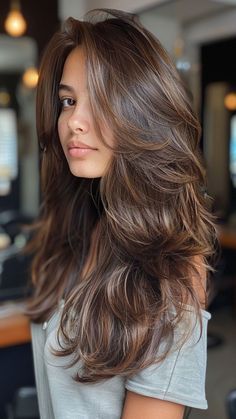 Long Layered Haircuts Straight, Butterfly Haircut, Haircuts For Long Hair With Layers, Brown Hair Looks, Sentiment Analysis, Hairstyles For Layered Hair, Long Layered Haircuts, Haircuts For Medium Hair, Long Brown Hair