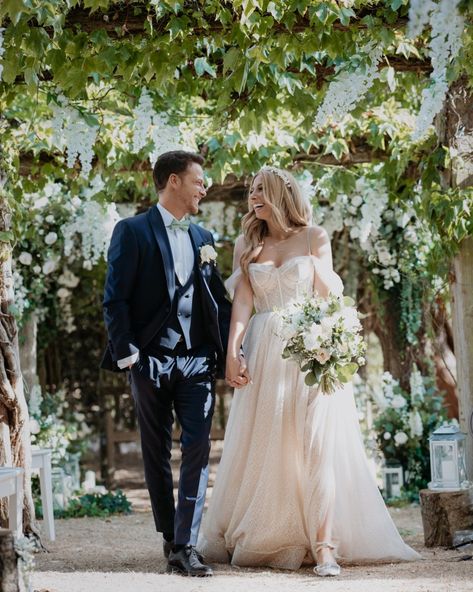 Joe said he couldn't believe his luck. Stacey Solomon, Green Bow Tie, Perfect Bow, Fairy Tale Wedding Dress, Whimsical Wonderland Weddings, Pink Gowns, Perfect Wedding Gift, Wedding Ties, Look Here