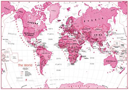 (Maps International) Classroom Map, Wallpaper Rosa, South America Map, Asia Map, Map Paper, Maps For Kids, World Map Wallpaper, Phone Decor, World Map Poster