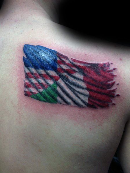 Mexican Flag Tattoos, Italian Quote Tattoos, Are Tattoos, Cool American Flag, Flag Tattoos, Italian Tattoos, Patriotic Tattoos, Flag Tattoo, American Tattoos