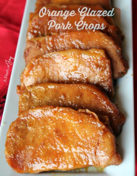 Orange Glazed Pork Chops Pork Orange Recipe, Orange Glazed Pork Chops, Orange Ginger Pork Chops, Candied Pork Chops, Orange Juice Pork Chops, Orange Pork Chop Recipes, Orange Marmalade Pork Chops, Orange Pork Chops, Orange Pork