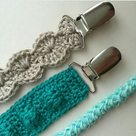 Pacifier clips from @willekebeex Crochet Pacifier Clip, Crochet Belt, Dummy Clips, Pacifier Clips, Haken Baby, Pacifier Clip, Baby Crafts, Crochet Baby Patterns, Crochet For Kids