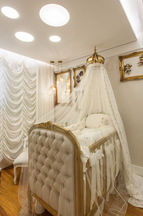 Royal Baby Rooms, Royal Baby Nurseries, Luxury Baby Nursery, Baby Crib Designs, Luxury Nursery, Crib Design, Trendy Baby Nursery, Nursery Room Design, Girl Nursery Room