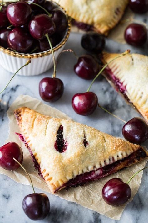 Cheesecake Turnovers, Cherry Turnovers, Apple Turnover Recipe, Sugar Spun Run, Turnover Recipes, Slice Of Pie, Cheap Clean Eating, Rhubarb Cake, Spun Sugar