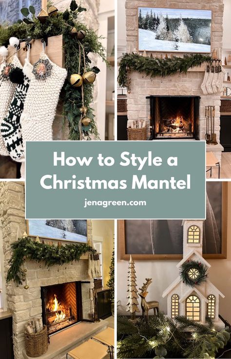 Explore Christmas mantel decorating ideas that are simple and stylish, perfect for creating a festive Christmas mantel decor even with a TV above the fireplace. Discover tips for Christmas mantle decor with tv and Christmas mantels with tv setups, turning your Christmas fireplace mantels into a beautiful holiday mantel display. Mantel Christmas Decor With Tv, Christmas Mantle Decor With Tv, Christmas Mantels With Tv, Christmas Mantel Decorating Ideas Simple, Fireplace Mantel Christmas Decor, Holiday Mantle Decor Christmas, Christmas Mantles Ideas Fireplaces, Fireplace Mantle Decor With Tv, Fireplace Mantel Christmas Decorations