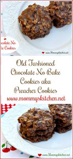 No Bake Cookies With Old Fashioned Oats Peanut Butter Oatmeal, Old Fashioned Oats No Bake Cookies, No Bake Cookies Old Fashioned Oats, Choc No Bake Cookies, Preacher Cookies Recipe, Preacher Cookies, Chocolate No Bake, Healthy No Bake Cookies, Oatmeal No Bake Cookies