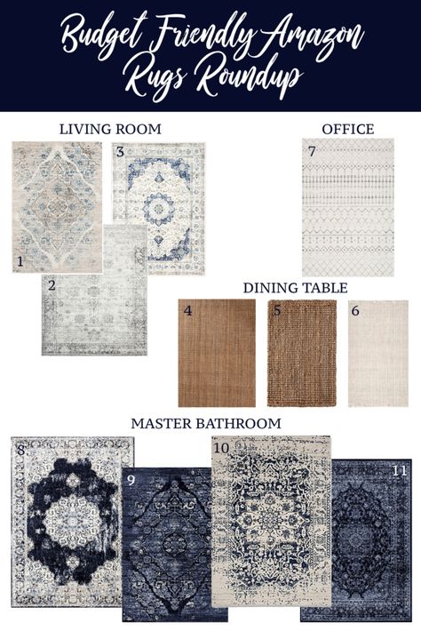 Modern Farmhouse Rugs Master Bedrooms, Layering Rugs Living Room Farmhouse, Industrial Farmhouse Area Rugs, Industrial Farmhouse Dining Room Rug, Rustic Rugs Farmhouse Style, Rug Under Farmhouse Table, Rug And Curtain Combinations, Rugs For Master Bed, Modern Farmhouse Area Rugs