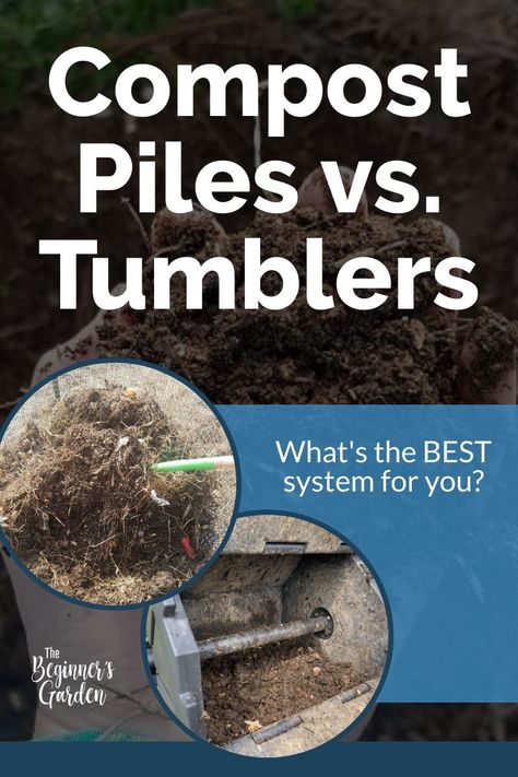 You know you need compost for your garden, but how do you get started? Which method is best? Let me give you some options! #compost #tumblers Fruit Trees In Containers, Composting Methods, Garden Planning Layout, Compost Tumbler, Compost Pile, Compost Soil, Garden Tool Organization, Natural Pesticides, Composting At Home