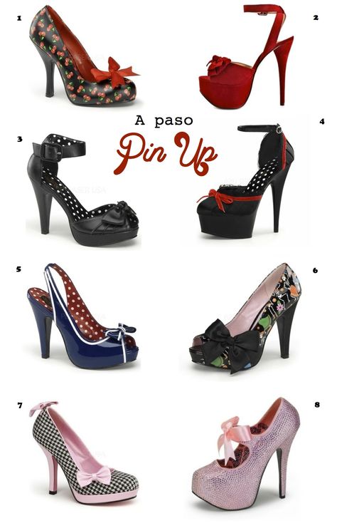 Stile Pin Up, Mode Pin Up, Goth Pinup, Rockabilly Shoes, Mode Rockabilly, Pin Up Shoes, Mode Rock, Pin Up Looks, Estilo Pin Up