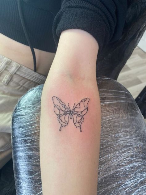 Scribble Butterfly Tattoo, Life Goes On Tattoo, 50 Tattoo, Kpop Tattoos, Magic Runes, Grunge Tattoo, Stylish Tattoo, Tattoo Skin, Elbow Tattoos