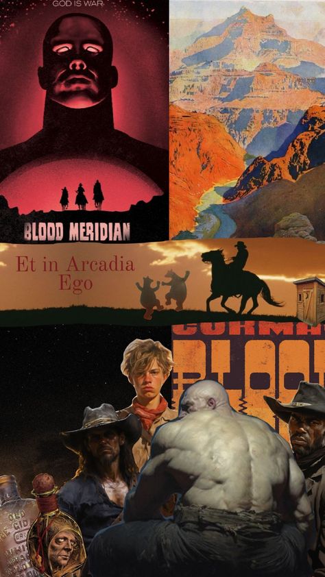 Blood Meridian Art, Judge Holden, West Aesthetic, Blood Meridian, Four Horseman, Cormac Mccarthy, Dystopian Books, Creative Bookmarks, Rennaissance Art