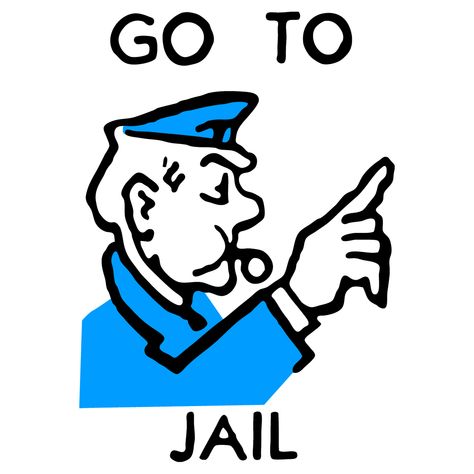 Go to Jail Clip Art | Monopoly & Myths of Criminal Justice – Zone of Non-being Jail Ideas, Monopoly Cards, Vacation Bible School Themes, Monopoly Man, Go To Jail, Monopoly Board, The Warden, Trunk Or Treat, Cartoon Background