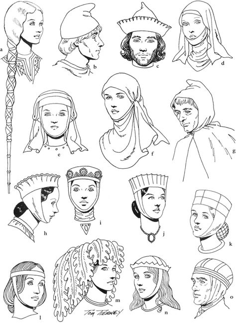 Norman Clothing, 12th Century Fashion, Middle Ages Clothing, Moda Medieval, Medieval Hats, History Bounding, Friend Art, Historical Gowns, Medieval Clothes