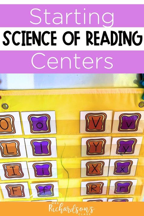 Kindergarten Center Rotation, Science Of Reading Centers, Second Grade Centers, Centers In Kindergarten, Kindergarten Reading Centers, Centers First Grade, Second Grade Classroom, Kindergarten Word Families, Centers For Kindergarten