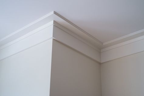 A New Jersey Home featuring Shiplap from Kuiken Brothers' Modern Craftsman Moulding Collection - Kuiken Brothers Craftsman Crown Molding, Farmhouse Crown Molding, Craftsman Moulding, Farmhouse Molding, Modern Crown Molding, Craftsman Trim, Ceiling Trim, House Trim, Modern Craftsman