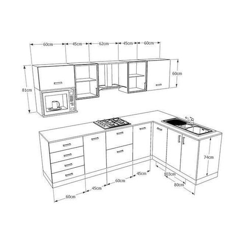 Useful Kitchen Dimensions And Layout - Engineering Discoveries Kitchen Cabinet Dimensions, Kitchen Cabinet Sizes, Best Kitchen Layout, Tiny Kitchen Design, Kitchen Cabinet Layout, Kitchen Measurements, Kitchen Layout Plans, Kitchen Modular, Modular Kitchen Designs