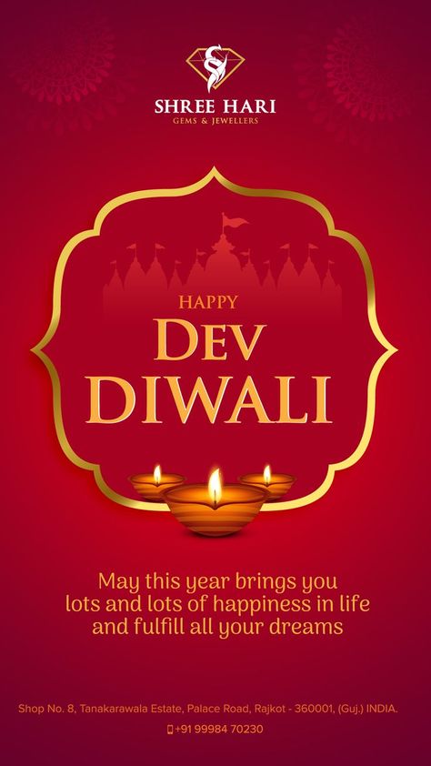 Happiness and prosperity is coming to your doorstep! Happy Dev Diwali! #hapydevdiwali #happydevdeepawali #devdiwali #devdiwali2022 #Diwali #diwali2022 #festival #festiva #jewellery #gold #diamond #silver #jewelry #shreeharigemsjewellers #rajkotcity Happy Dev Diwali, Dev Deepawali, Dev Diwali, Happy Womens Day Quotes, Diwali Jewellery, Ap Statistics, Pop Art Pictures, Festival Post, Jewellery Gold