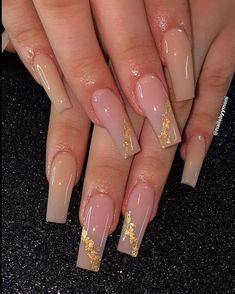 Pin on gg Foil Nail Designs, Acrylic Nails Nude, Long Acrylic Nail Designs, Cute Acrylic Nail Designs, Short Square Acrylic Nails, Long Acrylic Nails Coffin, Long Acrylic, Long Square Acrylic Nails, Bling Acrylic Nails