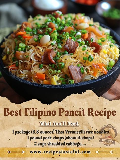 Pancit Recipe Filipino Dishes, Filipino Pancit Recipe, Authentic Pancit Recipe Filipino, Pakbet Recipe, Pancit Recipe Filipino, Bihon Recipe, Philippine Recipes, Pancit Noodles, Pilipino Food Recipe