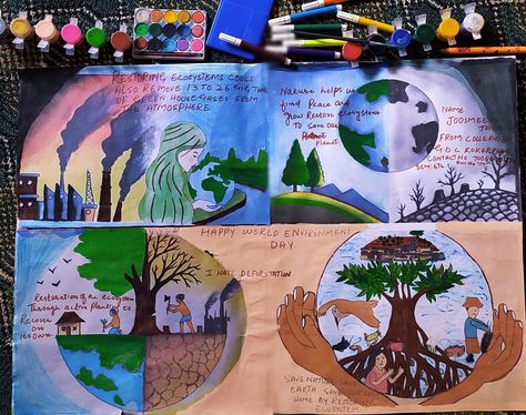 World Environmental Day, Environmental Day, Bullet Journaling, Music Record, Music Instruments, Bullet Journal, Drawings, Quick Saves