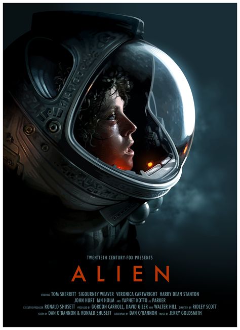 Sigourney Weaver Alien, Ridley Scott Alien, Alien Ridley Scott, Alien Movie Poster, Alien Poster, Harry Dean Stanton, Tom Skerritt, Poster Horror, Robert Englund