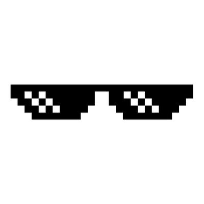 Deal With It Glasses Glasses Transparent Png, Deal With It Glasses, Pixel Glasses, Deal With It Sunglasses, Glasses Meme, Thug Life Meme, Foto Kelakar, Glasses Transparent, Anime Lips