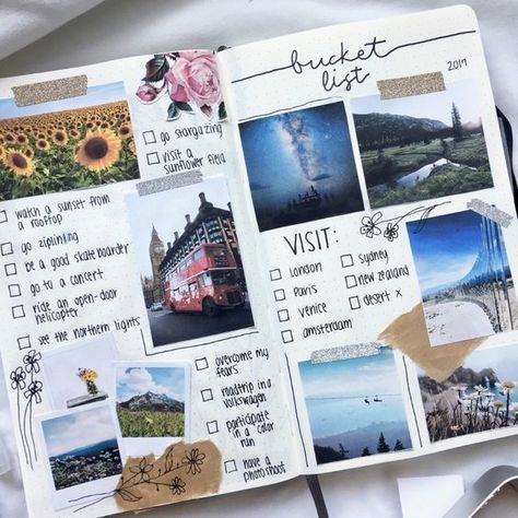 Travel Bullet Journal Ideas, Travel Bullet Journal, Bucket List Journal, Travel Journal Scrapbook, Memory Journal, Bullet Journal Ideas, Picnic Ideas, Scrapbook Book, Bullet Journal Aesthetic