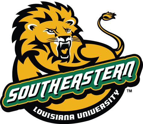 Southeastern Louisiana University, Logo Site, Southeastern University, Lion Vector, Football Schedule, Designer Cakes, Sports Team Logos, Lion Logo, College Logo