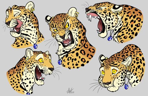 Big Cat Fursona, Jaguar Character Design, Leopard Character Design, Leopard Fursona, Jaguar Reference, Anthro Leopard, Jaguar Cartoon, Cheetah Character, Cartoon Jaguar