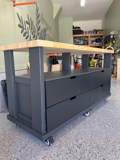 Workbench
DIY
IKEA drawers
Ikea Nordli Ikea Bror Cabinet Hack, Ikea Garage Workbench, Ikea Workshop Hacks, Workbench In Closet, Diy Work Bench On Wheels, Painted Work Bench Ideas, Workbench Hidden Storage, Garage Island Workbench, Diy Garage Work Bench With Cabinets