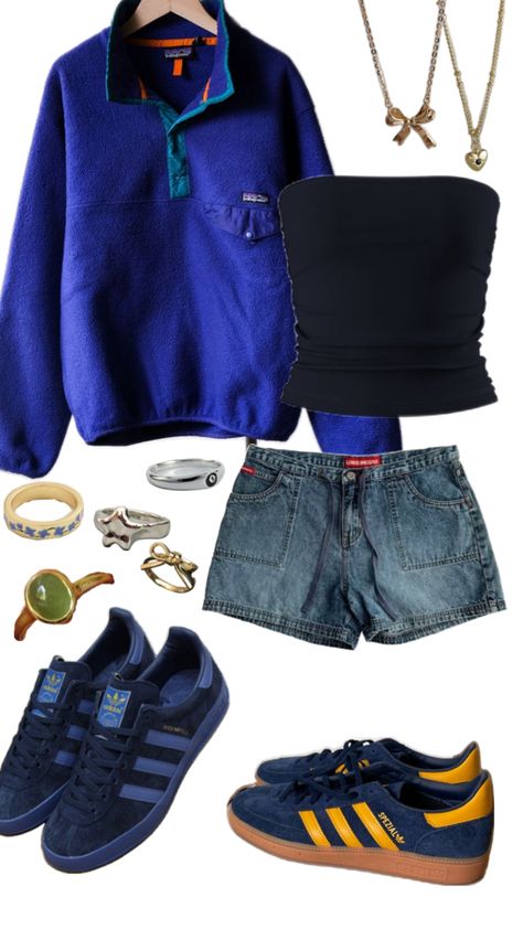 Patagonia outfit / samba ans spezials outfit and rings Patagonia Outfit, College Outfits, Samba, Fashion Photo, Patagonia, Cute Outfits, My Style, Outfit Inspo, Clothes