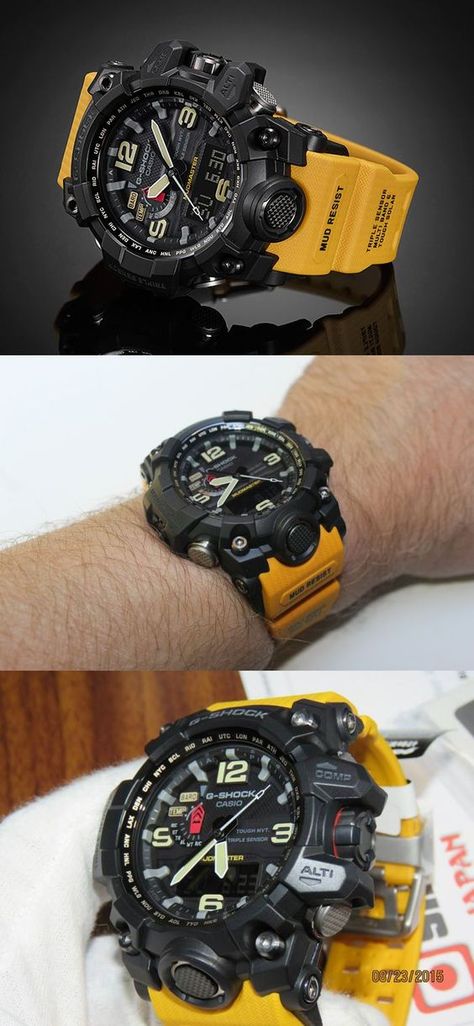 G Shock Mudmaster, G Shock Black, Casio G Shock Watches, Casio Watches, Amazing Watches, Dream Watches, G Shock Watches, Wrist Wear, Time Zones