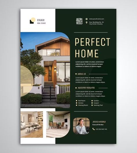 Home Property Flyer Template PSD Airbnb Poster Design, Apartment Flyers Marketing, Airbnb Flyer Design, Marketing Services Flyer, House For Rent Poster, Real Estate Pamphlet Design, Apartment Flyer Design, Posters Templates Design, House For Sale Poster