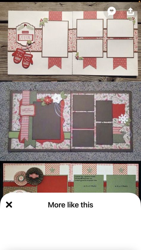 Holiday Scrapbook Ideas Photo Layouts, Scrapbook Layouts For 5x7 Photos, Scrapbook Ideas For Christmas, Scrapbook Designs Layout Templates, 2 Page Scrapbooking Layouts Ideas, Double Scrapbook Page Layouts, 2 Page Layouts Scrapbooking, Two Page Scrapbook Layouts Ideas, Christmas Scrapbook Pages Ideas