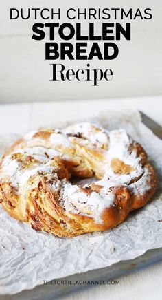 Stolen Bread, Christmas Stollen Recipe, Stollen Bread, Dutch Christmas, Stollen Recipe, Christmas Stollen, Bread Ring, German Food Authentic, Christmas Bread