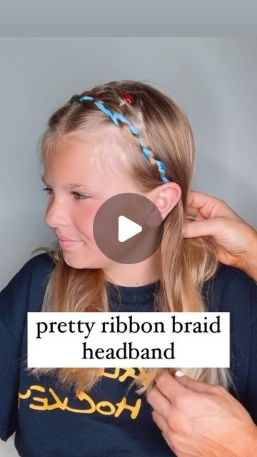 Audrey McClelland on Instagram: "PRETTY BRAIDED HEADBAND 🩷 Here’s a cute hairstyle for school! We’ve been doing these braided headbands for years, but we just added in the ribbon a couple years ago.
.
I have found the best deal on hair ribbon, too - if you’re looking for some… Let me know in the comments and I will send it your way! 🎀
.
#halfuphalfdownhairstyle #halfuphalfdown #hairdo #braidideas #braidinspo #braidinspiration #braid #simplehairstyles #simplehair #simplehairstyle #easyhairstyles #easyhairstyle #easyhairstylesforgirls #cutehairstyles #cutehair #hairvideo #hairideas #hairinspo #hairinspiration #hairvideos #hairidea #schoolhairstyles #schoolhair #hairstyles #hair #hairstyle #hairtutorial #hairtutorials" Braid Ribbon In Hair, How To Braid Ribbon Into Hair, A Cute Hairstyle, Hairstyle For School, Braid Ribbon, Braided Headbands, Braided Headband Hairstyle, Ribbon Braids, Cute Hairstyles For School