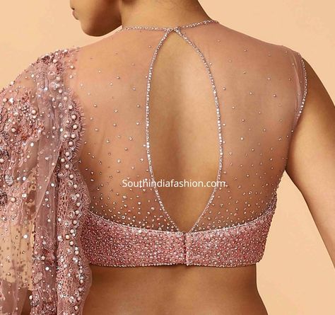 Blouse Designs Net Back, Heavy Saree Blouse Designs Latest, Blouse Designs Latest Net Saree, Blouse Pattern For Net Saree, Net Blouse Designs Pattern Style Front And Back, Saree Blouse Net Designs, Cut Sleeves Blouse Designs, New Trend Blouse Designs, Net Sari Blouse Designs