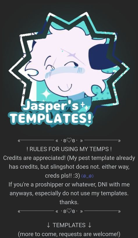 Already posted on my old acc, but this account will be mainly rentry things. To request a rentry, msg me on here or dm me on discord!! (discord: .jazzper_) Discord Rules Template, Discord About Me Template, Rentry Co Resources, Aesthetic Discord About Me, Rentry Inspo Template, Carrd Co Templates Free Link, Rentry Templates Free, Cute Discord Server Icons, Cute Discord Bios