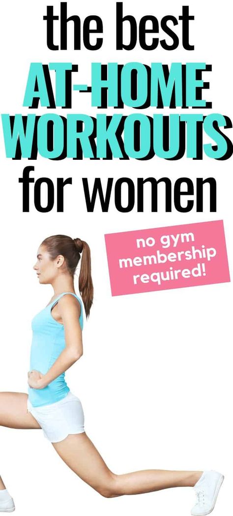 The Best At-Home Workouts for Women - Gym Closed or Just Staying at Home? Still want to get a workout in? These are the Best At-Home Workouts for Women! Home Workout Programs, Effective Workout Plan, Workout Programs For Women, Types Of Cardio, At Home Workouts For Women, Walking Plan, Workouts For Women, Best At Home Workout, Workout Plan For Beginners