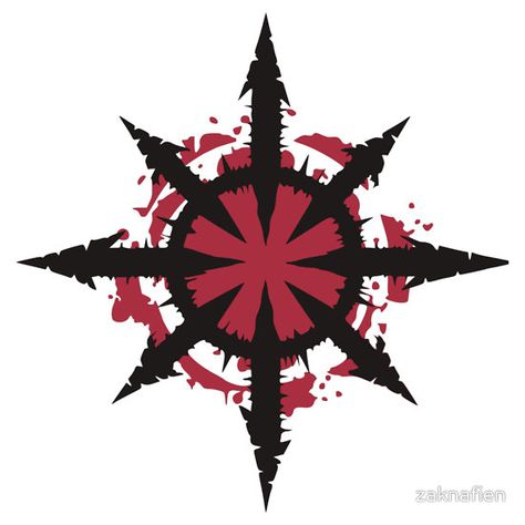 Bloody Star of Chaos Cool Triangle Designs, Warhammer Chaos Symbol, Star Of Chaos, Chaos Star Symbol, Chaos Logo Design, Warhammer Symbols, Chaos Tattoo Symbol, Cool Symbols Design, Fantasy Symbols